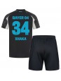 Bayer Leverkusen Granit Xhaka #34 Alternativní dres pro děti 2024-25 Krátký Rukáv (+ trenýrky)